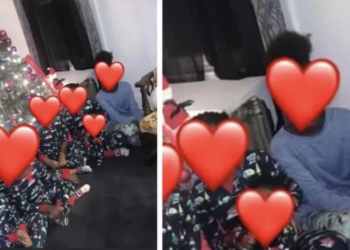 Oma geeft identieke kerstpyjama’s aan haar 5 kleinkinderen, maar sluit één kleinkind uit