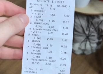 Let op: Voortaan kan je beter geen kassabonnetjes aanraken! De reden waarom zal je verbazen!