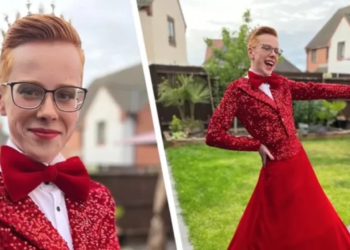 Jongen schittert in jurk tijdens schoolfeest: De reden waarom al je verbazen