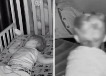 Ouders zien angstaanjagende beelden wanneer ze meekijken op de babyfoon