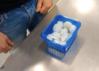 Aha! Hier gebruik je de deksel van het champignonbakje dus voor