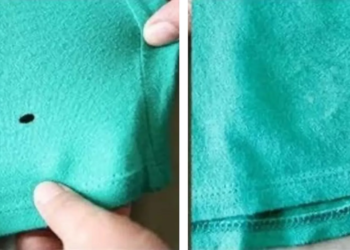 Binnen 10 seconden kleine gaatjes in kledingstukken repareren zonder te naaien