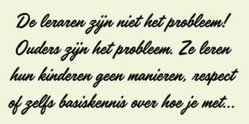 Brief van oud-lerares aan ouders gaat momenteel hard rond op het internet