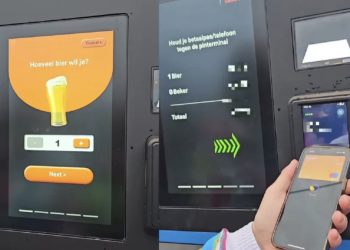 Dit kost één biertje uit een biermachine op een festival in 2024