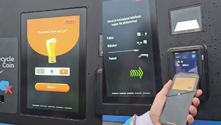 Dit kost één biertje uit een biermachine op een festival in 2024