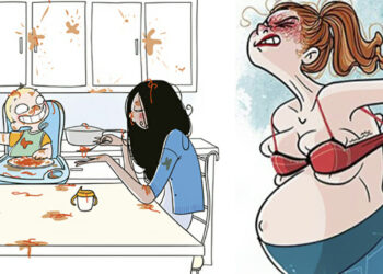 Moederschap in beeld: 16 hilarische illustraties die laten zien waarom moeders de zwaarste baan hebben