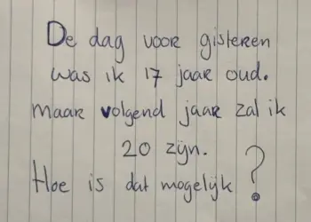 Een raadsel dat je hersenen prikkelt: Durf jij de uitdaging aan?