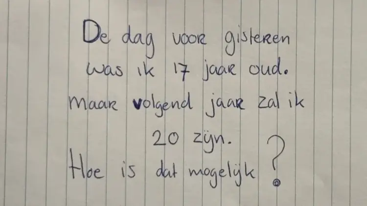 Een raadsel dat je hersenen prikkelt: Durf jij de uitdaging aan?