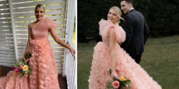 Camille kiest roze trouwjurk en krijgt kritiek: “Een trouwjurk moet wit zijn!”