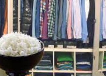 Dit is de reden waarom steeds meer mensen rijst in hun kledingkast zetten