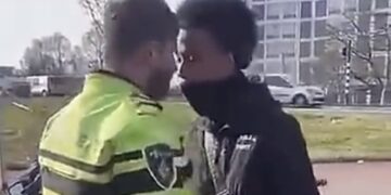 Fatbike-kereltje wil niet aangeraakt worden, maar daar heeft de agent geen boodschap aan