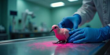 Roze geverfde duif sterft na gebruik bij gender reveal-feest