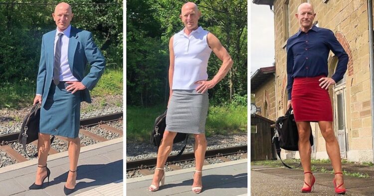 Getrouwde heteroman inspireert honderdduizenden met zijn gedurfde outfits: Zijn vrouw helpt hem outfits kiezen