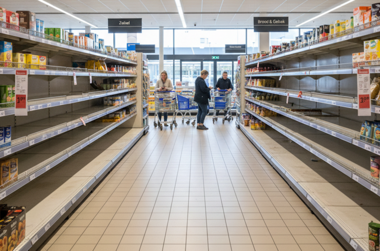 Onrust in supermarkten: dreigende tekorten zetten prijzen onder druk