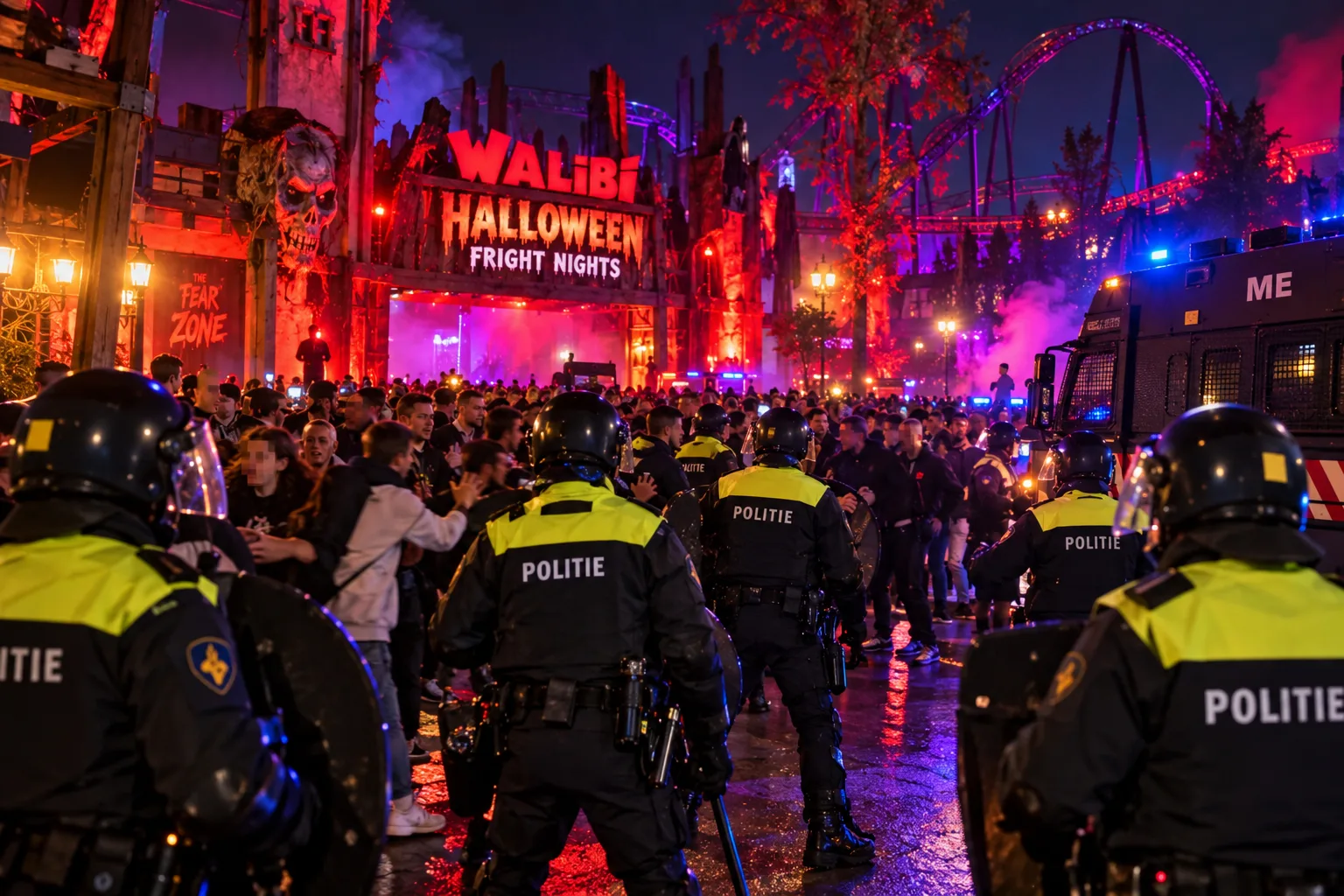 Onrust bij Halloween Fright Nights: situatie in Walibi loopt flink uit de hand