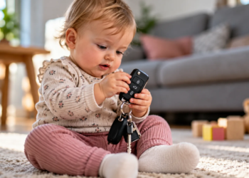 Laat je baby of peuter niet met autosleutels spelen: experts waarschuwen voor verborgen risico