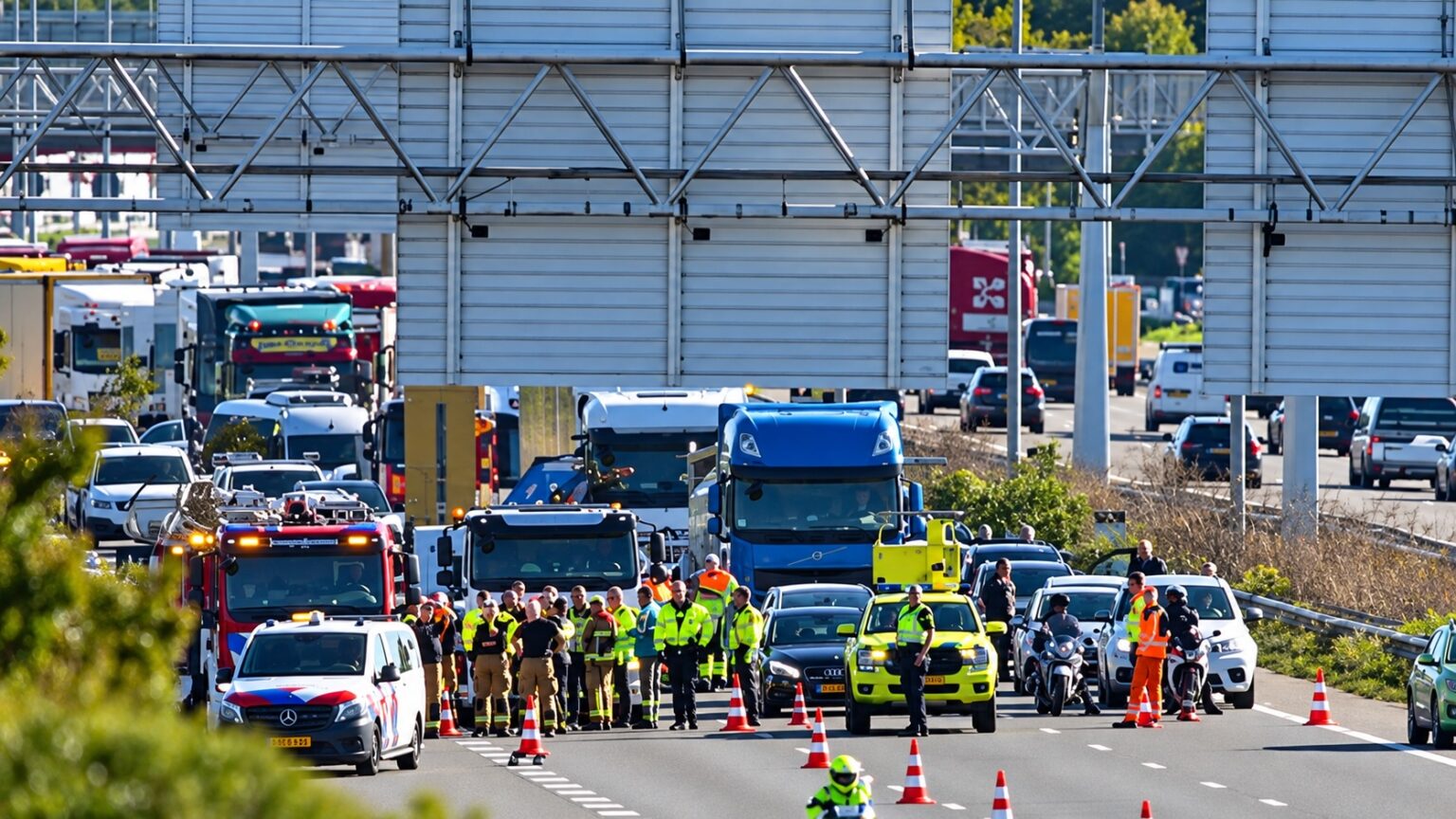 Afschuwelijk: Meerdere slachtoffers bij verschrikkelijk verkeersongeval A16